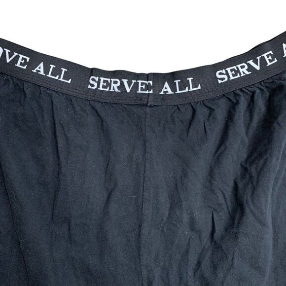 Vintage 90s Hard Rock Cafe Boxer Brief Underwear L Black Elastic Waist - Picture 5 of 6